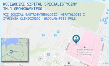 VII ODDZIAŁ GASTROENTEROLOGII, HEPATOLOGII I ŻYWIENIA KLINICZNEGO - WOJEWÓDZKI SZPITAL SPECJALISTYCZNY IM.J.GROMKOWSKIEGO - UL. KOSZAROWA 5,  WROCŁAW-PSIE POLE