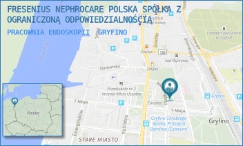 PRACOWNIA ENDOSKOPII - FRESENIUS NEPHROCARE POLSKA SPÓŁKA Z OGRANICZONĄ ODPOWIEDZIALNOŚCIĄ - NIEPODLEGŁOŚCI 28,  GRYFINO