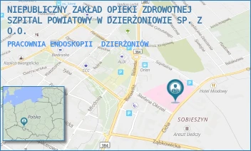 PRACOWNIA ENDOSKOPII - NIEPUBLICZNY ZAKŁAD OPIEKI ZDROWOTNEJ SZPITAL POWIATOWY W DZIERŻONIOWIE SP. Z O.O. - UL. CICHA 1,  DZIERŻONIÓW