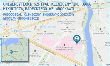 PODODDZIAŁ KLINICZNY ENDOKRYNOLOGICZNY - UNIWERSYTECKI SZPITAL KLINICZNY IM. JANA MIKULICZA-RADECKIEGO WE WROCŁAWIU - WYB. LUDWIKA PASTEURA 4, WROCŁAW-ŚRÓDMIEŚCIE
