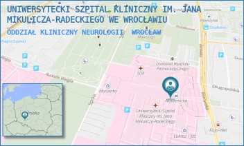 ODDZIAŁ KLINICZNY NEUROLOGII - UNIWERSYTECKI SZPITAL KLINICZNY IM. JANA MIKULICZA-RADECKIEGO WE WROCŁAWIU - UL. BOROWSKA 213, WROCŁAW