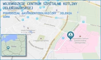 PODODDZIAŁ GASTROENTEROLOGICZNY - WOJEWÓDZKIE CENTRUM SZPITALNE KOTLINY JELENIOGÓRSKIEJ - OGIŃSKIEGO 6, JELENIA GÓRA