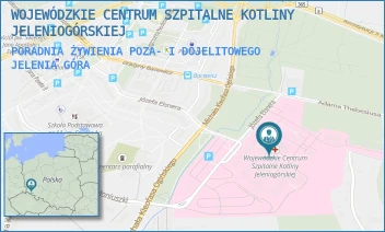 PORADNIA ŻYWIENIA POZA- I DOJELITOWEGO - WOJEWÓDZKIE CENTRUM SZPITALNE KOTLINY JELENIOGÓRSKIEJ - UL. MICHAŁA KLEOFASA OGIŃSKIEGO 6, JELENIA GÓRA
