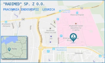 PRACOWNIA ENDOSKOPII - "RADIMED" SP. Z O.O. - UL. J. IWASZKIEWICZA 5,  LEGNICA
