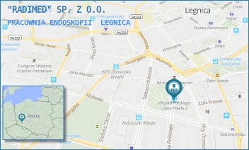 PRACOWNIA ENDOSKOPII - "RADIMED" SP. Z O.O. - UL. WOJSKA POLSKIEGO 3/1, LEGNICA