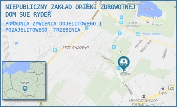 PORADNIA ŻYWIENIA DOJELITOWEGO I POZAJELITOWEGO - NIEPUBLICZNY ZAKŁAD OPIEKI ZDROWOTNEJ DOM SUE RYDER - UL. HARCERSKA 13,  TRZEBINIA
