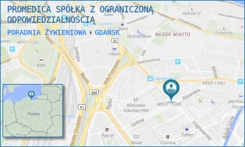 PORADNIA ŻYWIENIOWA - PROMEDICA SPÓŁKA Z OGRANICZONĄ ODPOWIEDZIALNOŚCIĄ - UL. AKSAMITNA 1,  GDAŃSK