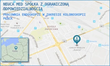 PRACOWNIA ENDOSKOPII W ZAKRESIE KOLONOSKOPII - ŚWIAT ZDROWIA OPERATOR MEDYCZNY SPÓŁKA Z OGRANICZONĄ ODPOWIEDZIALNOŚCIĄ - OTOLIŃSKA 8,  PŁOCK