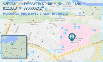 PRACOWNIA ENDOSKOPII I USG - SZPITAL UNIWERSYTECKI NR 2 IM. DR JANA BIZIELA W BYDGOSZCZY - UJEJSKIEGO 75,  BYDGOSZCZ