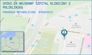 PORADNIA METABOLICZNA - SPZOZ 10 WOJSKOWY SZPITAL KLINICZNY Z POLIKLINIKĄ - POWSTAŃCÓW WARSZAWY 5,  BYDGOSZCZ