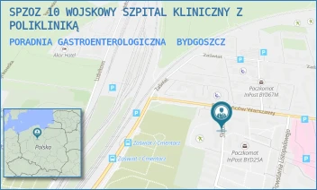 PORADNIA GASTROENTEROLOGICZNA - SPZOZ 10 WOJSKOWY SZPITAL KLINICZNY Z POLIKLINIKĄ - POWSTAŃCÓW WARSZAWY 5,  BYDGOSZCZ