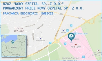 PRACOWNIA ENDOSKOPII - NOWY SZPITAL SPÓŁKA Z OGRANICZONĄ ODPOWIEDZIALNOŚCIĄ - WOJSKA POLSKIEGO 126,  ŚWIECIE
