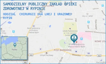 ODDZIAĹ CHIRURGII OGĂLNEJ I URAZOWEJ - SAMODZIELNY PUBLICZNY ZAKŁAD OPIEKI ZDROWOTNEJ W RYPINIE - 3 MAJA 2,  RYPIN