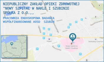PRACOWNIA ENDOSKOPOWA BADANIA WSPÓŁFINANSOWANE AOSD - NOWY SZPITAL W NAKLE I SZUBINIE SPÓŁKA Z O.O. - OGRODOWA 9,  SZUBIN