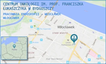 PRACOWNIA ENDOSKOPII - WŁOCŁAWEK - CENTRUM ONKOLOGII IM. PROF. FRANCISZKA ŁUKASZCZYKA W BYDGOSZCZY - KRÓLEWIECKA 2A,  WŁOCŁAWEK