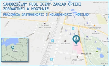PRACOWNIA GASTROSKOPII I KOLONOSKOPII - SAMODZIELNY PUBL.ICZNY ZAKŁAD OPIEKI ZDROWOTNEJ W MOGILNIE - KOŚCIUSZKI 6,  MOGILNO