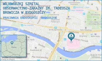 PRACOWNIA ENDOSKOPII - WOJEWÓDZKI SZPITAL OBSERWACYJNO-ZAKAŹNY IM. TADEUSZA BROWICZA W BYDGOSZCZY - ŚW. FLORIANA 12,  BYDGOSZCZ