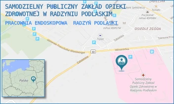 PRACOWNIA ENDOSKOPOWA - SAMODZIELNY PUBLICZNY ZAKŁAD OPIEKI ZDROWOTNEJ W RADZYNIU PODLASKIM - WISZNICKA 111,  RADZYŃ PODLASKI