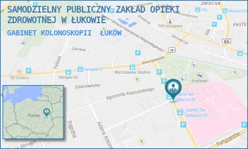 GABINET KOLONOSKOPII - SAMODZIELNY PUBLICZNY ZAKŁAD OPIEKI ZDROWOTNEJ W ŁUKOWIE - DR ANDRZEJA ROGALIŃSKIEGO 3,  ŁUKÓW