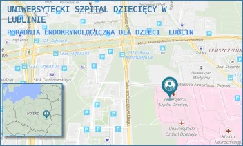 PORADNIA ENDOKRYNOLOGICZNA DLA DZIECI - UNIWERSYTECKI SZPITAL DZIECIĘCY W LUBLINIE - PROF. ANTONIEGO GĘBALI 6,  LUBLIN