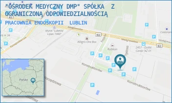 PRACOWNIA ENDOSKOPII - "OŚRODEK MEDYCZNY DMP" SPÓŁKA  Z OGRANICZONĄ ODPOWIEDZIALNOŚCIĄ - PROJEKTOWA 5,  LUBLIN