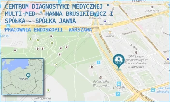 PRACOWNIA ENDOSKOPII - CENTRUM DIAGNOSTYKI MEDYCZNEJ " MULTI-MED " SPÓŁKA AKCYJNA - WARYŃSKIEGO 6,  WARSZAWA
