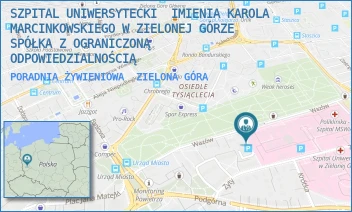 PORADNIA ŻYWIENIOWA - SZPITAL UNIWERSYTECKI  IMIENIA KAROLA MARCINKOWSKIEGO W ZIELONEJ GÓRZE SPÓŁKA Z OGRANICZONĄ ODPOWIEDZIALNOŚCIĄ - UL. ZYTY 26,  ZIELONA GÓRA
