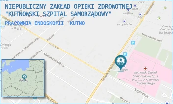 PRACOWNIA ENDOSKOPII - NIEPUBLICZNY ZAKŁAD OPIEKI ZDROWOTNEJ "KUTNOWSKI SZPITAL SAMORZĄDOWY" - UL. KOŚCIUSZKI 52,  KUTNO