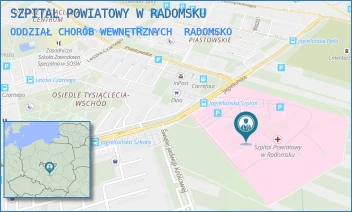 ODDZIAŁ CHORÓB WEWNĘTRZNYCH - SZPITAL POWIATOWY W RADOMSKU - UL. JAGIELLOŃSKA 36,  RADOMSKO