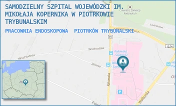 PRACOWNIA ENDOSKOPOWA - SAMODZIELNY SZPITAL WOJEWÓDZKI IM. MIKOŁAJA KOPERNIKA W PIOTRKOWIE TRYBUNALSKIM - UL. RAKOWSKA 15,  PIOTRKÓW TRYBUNALSKI