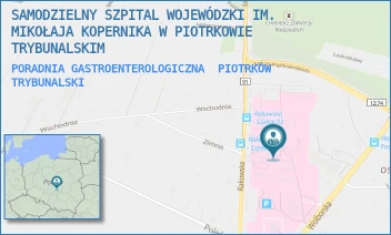 PORADNIA GASTROENTEROLOGICZNA - SAMODZIELNY SZPITAL WOJEWÓDZKI IM. MIKOŁAJA KOPERNIKA W PIOTRKOWIE TRYBUNALSKIM - UL. RAKOWSKA 15,  PIOTRKÓW TRYBUNALSKI