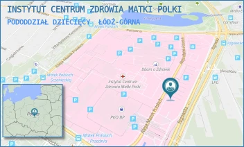 PODODDZIAŁ DZIECIĘCY - INSTYTUT CENTRUM ZDROWIA MATKI POLKI - RZGOWSKA 281/289,  ŁÓDŹ-GÓRNA