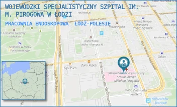 PRACOWNIA ENDOSKOPOWA - WOJEWÓDZKI SPECJALISTYCZNY SZPITAL IM. M. PIROGOWA W ŁODZI - UL. WÓLCZAŃSKA 191/195,  ŁÓDŹ-POLESIE