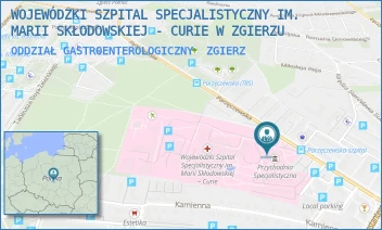 ODDZIAŁ GASTROENTEROLOGICZNY - WOJEWÓDZKI SZPITAL SPECJALISTYCZNY IM. MARII SKŁODOWSKIEJ - CURIE W ZGIERZU - UL. PARZĘCZEWSKA 35,  ZGIERZ