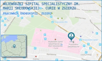 PRACOWNIA ENDOSKOPII - WOJEWÓDZKI SZPITAL SPECJALISTYCZNY IM. MARII SKŁODOWSKIEJ - CURIE W ZGIERZU - UL. PARZĘCZEWSKA 35,  ZGIERZ