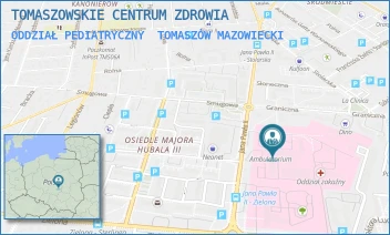 ODDZIAŁ PEDIATRYCZNY - TOMASZOWSKIE CENTRUM ZDROWIA - UL. JANA PAWŁA II 35,  TOMASZÓW MAZOWIECKI
