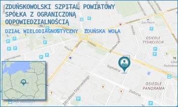 DZIAŁ WIELODIAGNOSTYCZNY - ZDUŃSKOWOLSKI SZPITAL POWIATOWY SPÓŁKA Z OGRANICZONĄ ODPOWIEDZIALNOŚCIĄ - UL. KRÓLEWSKA 29,  ZDUŃSKA WOLA