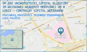PRACOWNIA ENDOSKOPII PRZEWODU POKARMOWEGO - SP ZOZ UNIWERSYTECKI SZPITAL KLINICZNY NR 2 UNIWERSYTETU MEDYCZNEGO  W ŁODZI - UL. STEFANA ŻEROMSKIEGO 113,  ŁÓDŹ-POLESIE