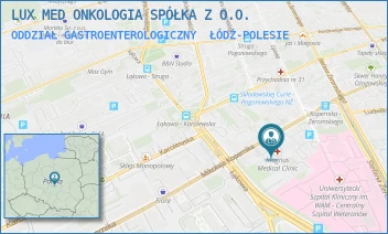 ODDZIAŁ GASTROENTEROLOGICZNY - LUX MED ONKOLOGIA SPÓŁKA Z O.O. - UL. MIKOŁAJA KOPERNIKA 38,  ŁÓDŹ-POLESIE