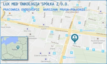 PRACOWNIA ENDOSKOPII - LUX MED ONKOLOGIA SPÓŁKA Z O.O. - GEN. AUGUSTA EMILA FIELDORFA "NILA" 40,  WARSZAWA PRAGA-POŁUDNIE