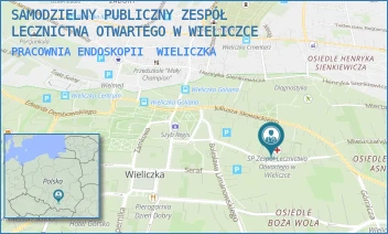 PRACOWNIA ENDOSKOPII - SAMODZIELNY PUBLICZNY ZESPÓŁ LECZNICTWA OTWARTEGO W WIELICZCE - UL. BOLESŁAWA SZPUNARA 20,  WIELICZKA