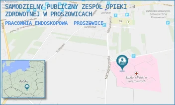 PRACOWNIA ENDOSKOPOWA - SZPITAL IM. OJCA RAFAŁA Z PROSZOWIC SAMODZIELNY PUBLICZNY ZESPÓŁ OPIEKI ZDROWOTNEJ W PROSZOWICACH - UL. MIKOŁAJA KOPERNIKA 13,  PROSZOWICE