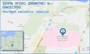 PRACOWNIA ENDOSKOPII - ZESPÓŁ OPIEKI ZDROWOTNEJ W OŚWIĘCIMIU - UL. WYSOKIE BRZEGI 4,  OŚWIĘCIM
