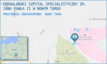 PRACOWNIA ENDOSKOPOWA - PODHALAŃSKI SZPITAL SPECJALISTYCZNY IM. JANA PAWŁA II W NOWYM TARGU - UL. SZPITALNA 14,  NOWY TARG