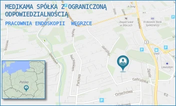PRACOWNIA ENDOSKOPII - MEDIKAMA SPÓŁKA Z OGRANICZONĄ ODPOWIEDZIALNOŚCIĄ - UL. FORTECZNA 12A,  WĘGRZCE
