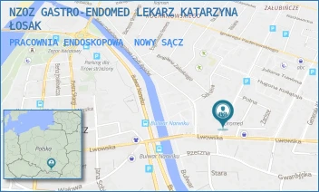 PRACOWNIA ENDOSKOPOWA - NZOZ GASTRO-ENDOMED LEKARZ KATARZYNA ŁOSAK - UL. JANA KOCHANOWSKIEGO 2,  NOWY SĄCZ