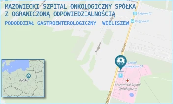 PODODDZIAŁ GASTROENTEROLOGICZNY - MAZOWIECKI SZPITAL ONKOLOGICZNY SPÓŁKA Z OGRANICZONĄ ODPOWIEDZIALNOŚCIĄ - KOŚCIELNA 61,  WIELISZEW