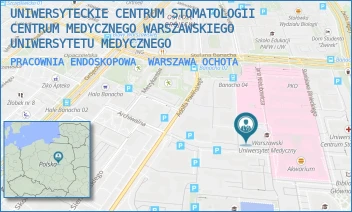 PRACOWNIA ENDOSKOPOWA - "CENTRUM MEDYCZNE WARSZAWSKIEGO UNIWERSYTETU MEDYCZNEGO" SPÓŁKA Z OGRANICZONĄ ODPOWIEDZIALNOŚCIĄ - JANA NIELUBOWICZA 5,  WARSZAWA OCHOTA