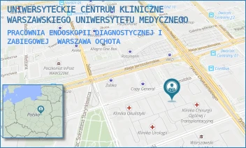 PRACOWNIA ENDOSKOPII DIAGNOSTYCZNEJ I ZABIEGOWEJ - UNIWERSYTECKIE CENTRUM KLINICZNE WARSZAWSKIEGO UNIWERSYTETU MEDYCZNEGO - NOWOGRODZKA 59,  WARSZAWA OCHOTA