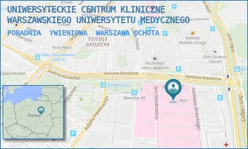 PORADNIA YWIENIOWA - UNIWERSYTECKIE CENTRUM KLINICZNE WARSZAWSKIEGO UNIWERSYTETU MEDYCZNEGO - STEFANA BANACHA 1A,  WARSZAWA OCHOTA